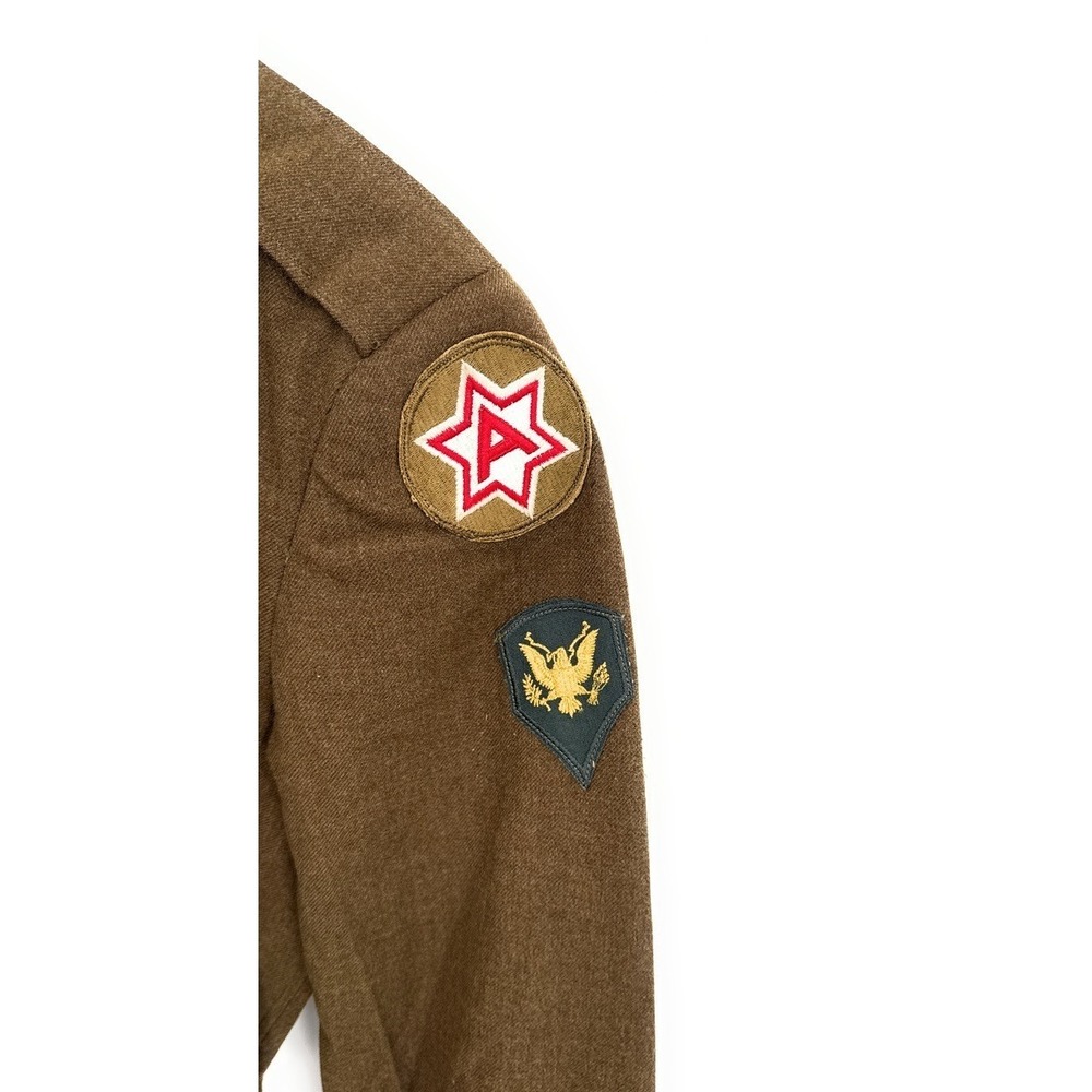 WWII 6th Army‎ Ordinance Specialist Coat Jacket Brown - Picture 4 of 7